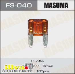 Предохранитель флажковый Мини 7,5A Masuma FS040