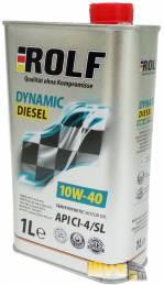 Моторное масло 10W-40 ROLF Dynamic Diesel полусинтетическое CI-4/S 1 литр