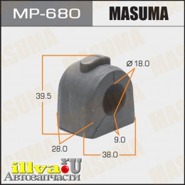 Втулка стабилизатора Subaru Forester 96-02, Impreza 96-00, Legasy 88-03 переднего MASUMA MP-680