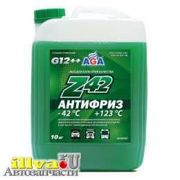 Антифриз AGA зеленый -42/+123 готовый 10 кг AGA050Z