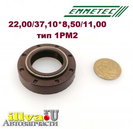  Сальник под шток 22 мм в размере 37,10*8,50/11,00 тип сальника 1PM2 Италия Emmetec 03-120