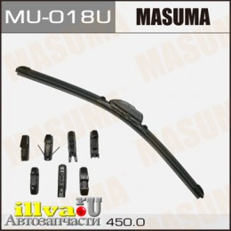 Щетка стеклоочистителя бескаркасная MASUMA 18/450 мм универсальная 8 переходников MU-018U