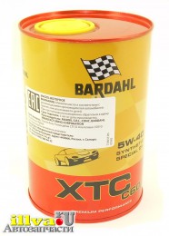 Моторное масло премиум класса BARDAHL Бардаль 5W40 XTC SN/CF C60, специальное синтетическое масло 1 литров,  334040