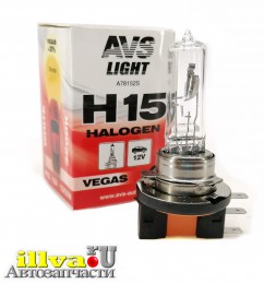 Лампа галогенная H15 12V 15/55W AVS Vegas A78152S