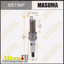 Свеча зажигания MASUMA Iridium + Platinum для автомобилей HYUNDAI, KIA аналог (SILZKR8E8G) S515IP