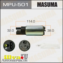 Насос топливный MMC ASX 10-, MAZDA 6 (GH) 09-; HONDA CIVIC 91-05, CR-V 95-, FIT 01-, JAZZ (+сетка MPU002) MASUMA MPU501