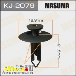 Клипса для салона B100-68-675-02 MASUMA KJ-2079 черная