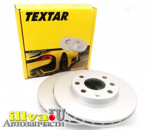 Тормозные диски передние с покрытием PRO Opel Astra, Daewoo Lanos, Chevrolet Lanos 2шт Textar 92029603