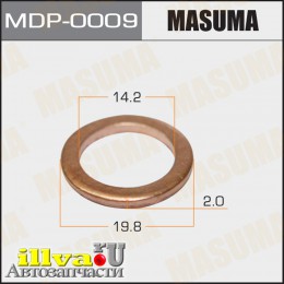 Кольцо форсунки 14,2 х 19,8 х 2 для MAZDA TITAN Медь MASUMA MDP0009