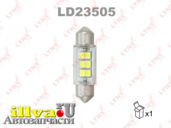 Лампа светодиодная LED C5W T11x35 24V SV8,5-8 SMDx6 6900K LD23505