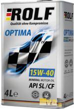 Моторное масло 15W40 ROLF Optima минеральное SL/CF 4 литра