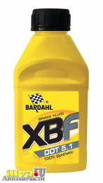 Жидкость тормозная BARDAHL синтетическая DOT 5.1  0,45л 5915