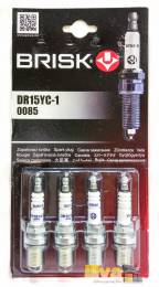 Свечи зажигания BRISK Super R DR15YC-1 для ВАЗ 2110, 1119 Калина, 2170 Приора и 2190 Гранта 16-ти кл. двс Чехия 4 штуки