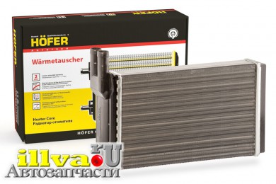 Радиатор печки отопителя на ВАЗ 2108, 2109, 2113, 2114, 2115 Hofer Германия HF 730 222