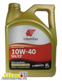  Масло моторное полусинтетическое IDEMITSU Semi Synthetic 10W-40 SN/CF 4 л 30015049-746