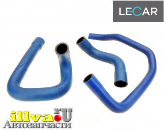 Патрубок системы охлаждения LADA Largus, Renault Logan двс 16 клап LECAR синий цвет LECAR017182102