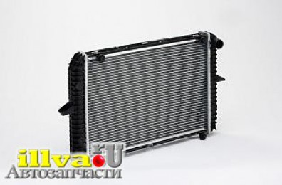 Радиатор охлаждения для а/м газ 3302 алюминий 2х-рядный с ушками Luzar LRc 0302b