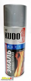 Краска термостойкая KUDO серебро 520 мл аэрозоль KU-5001