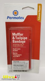 Термолента - бандаж для ремонта выхлопной системы и глушителя - 5 х 106 см Permatex Muffler & Tailpipe Bandage 
