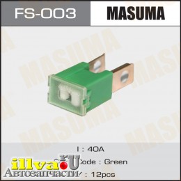 Предохранитель касетный 40А Папа Силовой (картриджного типа серии FJ14) Masuma FS003