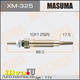 Свеча накала MASUMA Mitsubishi (4D56T) Pajero; Hyundai H-1, Starex XM-325