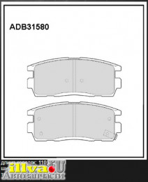 Колодки тормозные Chevrolet Captiva 06-; Opel Antara 06- задние Allied Nippon ADB 31580, 96626076