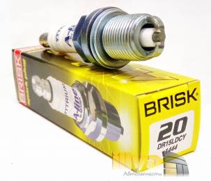 Свечи зажигания иттриевые BRISK A-LINE №20 для а/м ваз 2112 - 2115 инжектор 16-ти клапанная Чехия 4 штуки DR15LDCY