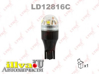 Лампа светодиодная LED W16W T15 12V W2,1x9,5d SMDx5 5500K CANbus LD12816C