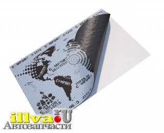 Шумка, виброизоляционный материал Comfort silver S2 размер 500 х 700 х 2