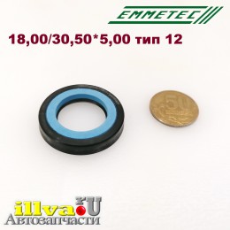  Сальник под шток 18 мм в размере 30,50*5,00 тип сальника 12 Италия Emmetec 03-043