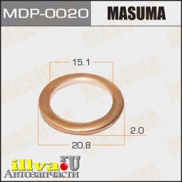 Кольцо форсунки 15,1 х 20,8 х 2 из Меди MASUMA MDP-0020