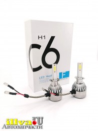 Лампа светодиодная H1 36 Вт 8-48 В 6000K 3800lm головного света 2 шт С6 GL