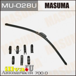 Щетка стеклоочистителя бескаркасная MASUMA 28/700 мм универсальная 8 переходников MU-028U