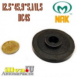 Сальник под шток 12.5 мм в размере 12.5*45,9*5,1/11,5 NAK тип сальника DC4S