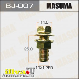 Болт М10 x 25 x 1.25 с гайкой 2 шт MASUMA BJ-007