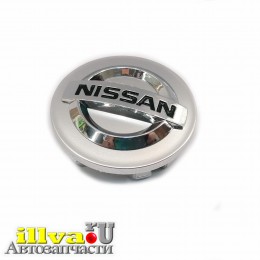 Колпак, заглушка для литых дисков Ниссан черные D54/50 Nissan CHROME ORIGINAL NI54-50CR (NS-001 хром)