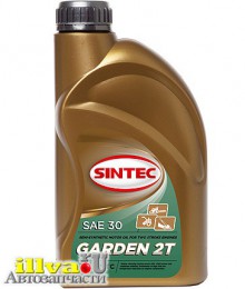 Масло моторное Sintec Garden 2T 1л полусинтетическое для 2-х тактных двигателей 801923