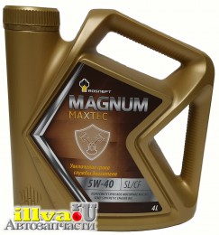 Масло моторное РосНефть 5W-40 Magnum Maxtec SL/CF полусинтетическое  4 л