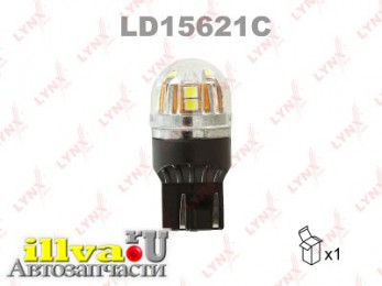Лампа светодиодная LED W21/5W T20 12V W3x16q SMDx15 6800K CANbus LD15621C