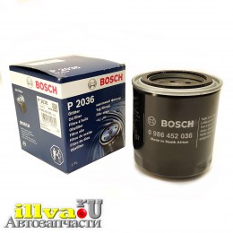Фильтр масляный HONDA, MITSUBISHI P2036 Bosch 0986452036