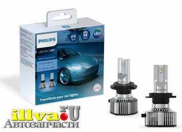 Лампы светодиодные Philips LED H7 12В/24В 6500К X2 Philips 11972UE2X2 