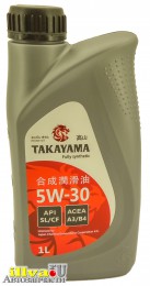 Масло моторное Takayama  5W30 API SL/CF Fully synthetic C3 1 литр 605529