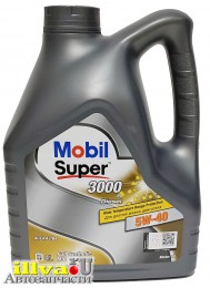 Моторное масло MOBIL Super 3000 Diesel 5W-40 4 литр 152572