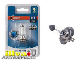 Лампа галогенная H7 XENITE яркость +30% 1007090