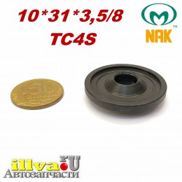Сальник под шток 10 мм в размере 10*31*3,5/8 NAK тип сальника TC4S