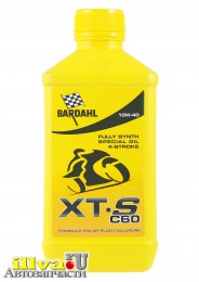 Моторное масло BARDAHL синтетическое 10W-40 XT-S MOTO 1 л
