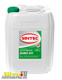 Антифриз Sintec Euro G11 зеленый (-45) 10 кг 802561