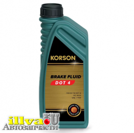 Тормозная жидкость KORSON BRAKE FLUID DOT 4 1л  KS30011
