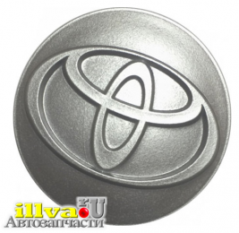 Колпачок, крышка для литого дискa Toyota, серебро, d60, 60/57/10 To ТОЙОТА Silver ET TLToSv