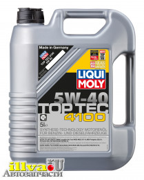 Масло моторное LiquiMoly 5W-40 Top Tec 4100 НС синтетическое SN С3 5 л 9511